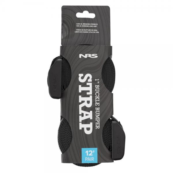 NRS Tie Down Straps with Buckle Bumper 12ft (3.6M)