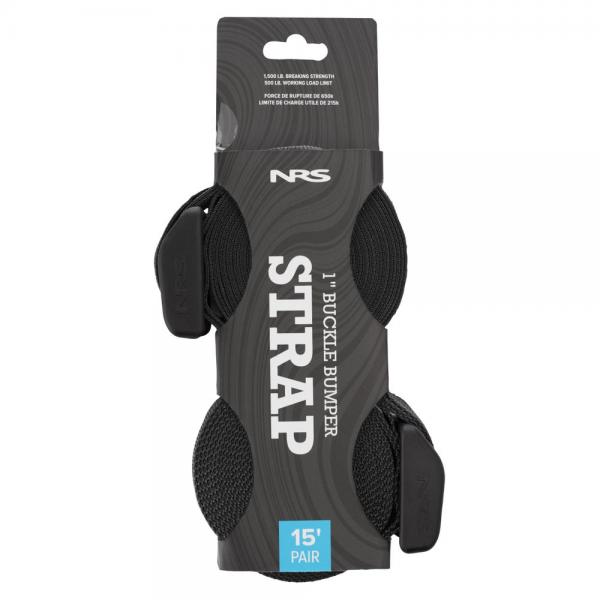 NRS Tie Down Straps with Buckle Bumper 15ft (4.5M)