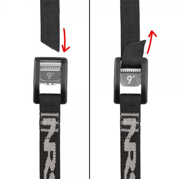 NRS Tie Down Straps with Buckle Bumper 12ft (3.6M)
